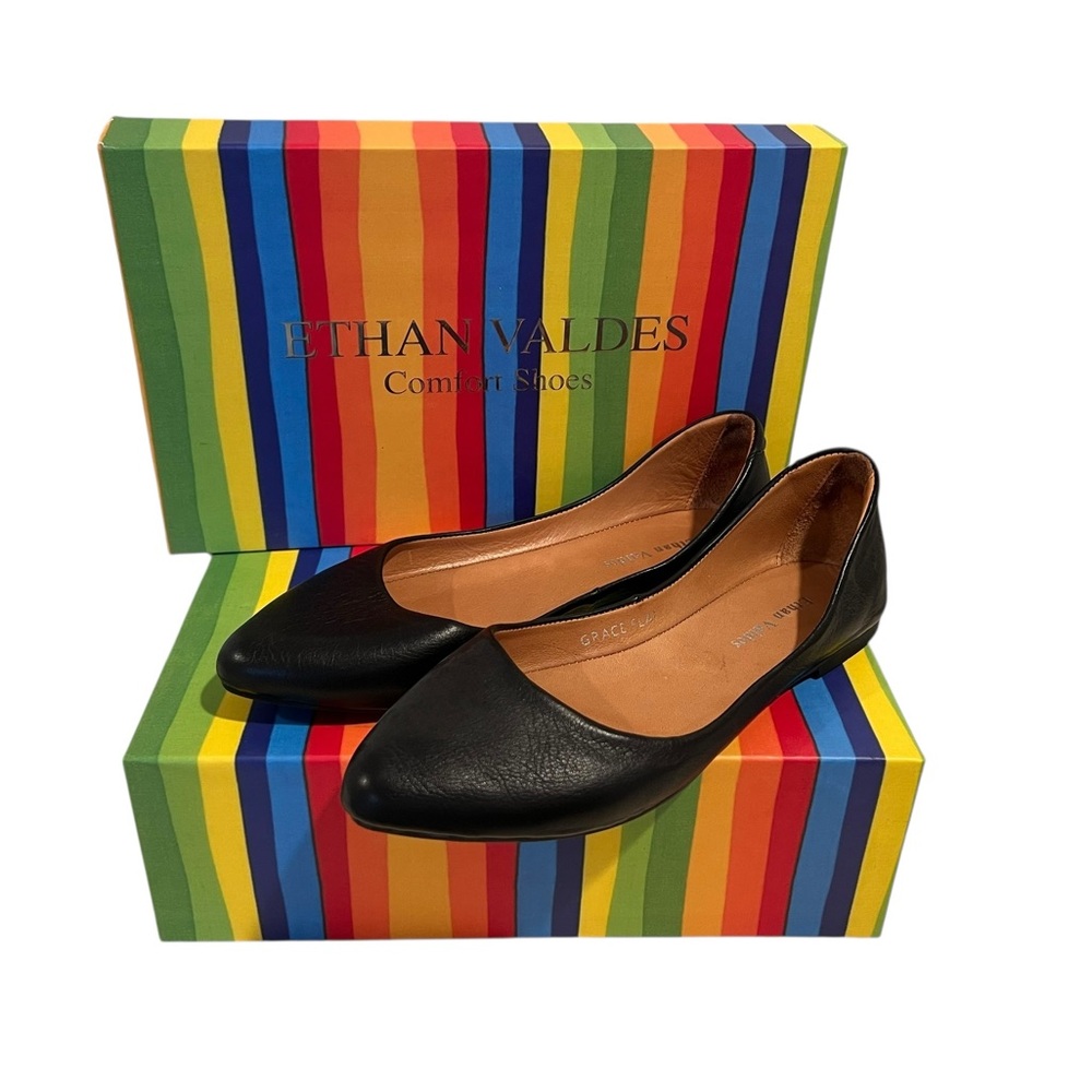 Ethan Valdes Barcelona Grace Leather Flats